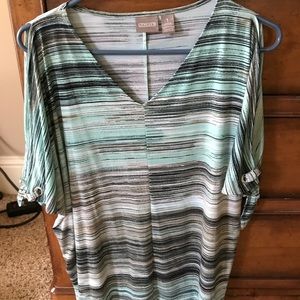 Chico’s cold shoulder top. Size 1